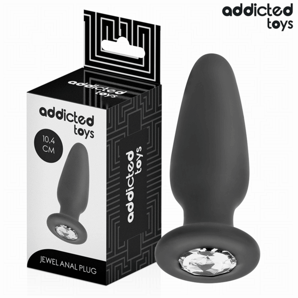 Imagen del artículo erótico ADDICTED TOYS - PLUG ANAL CON JOYA SILICONA TALLA M 10