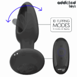 ADDICTED TOYS - PLUG ANAL CON LENGUA VIBRADORA Y CONTROL REMOTO - Imagen 2