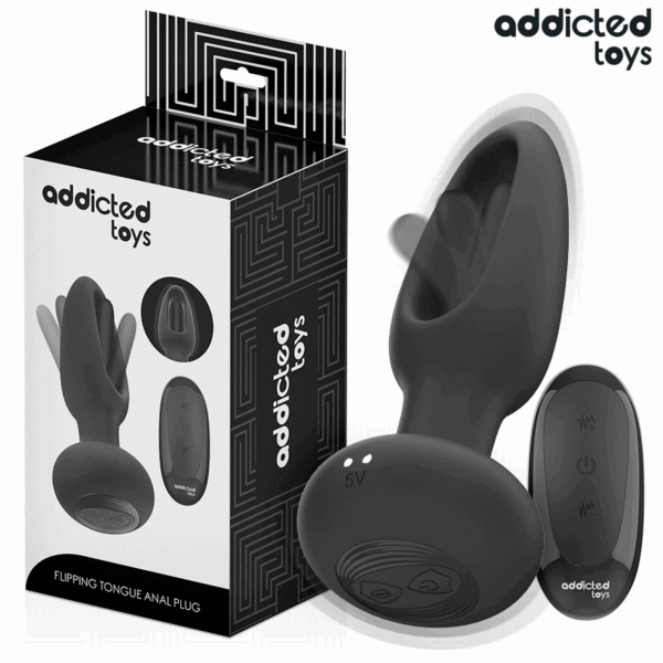 Imagen del artículo erótico ADDICTED TOYS - PLUG ANAL CON LENGUA VIBRADORA Y CONTROL REMOTO de ADDICTED TOYS en la sección JUGUETES BIENESTAR |Anal|Vibradores Anales de Millenial Sexshop.