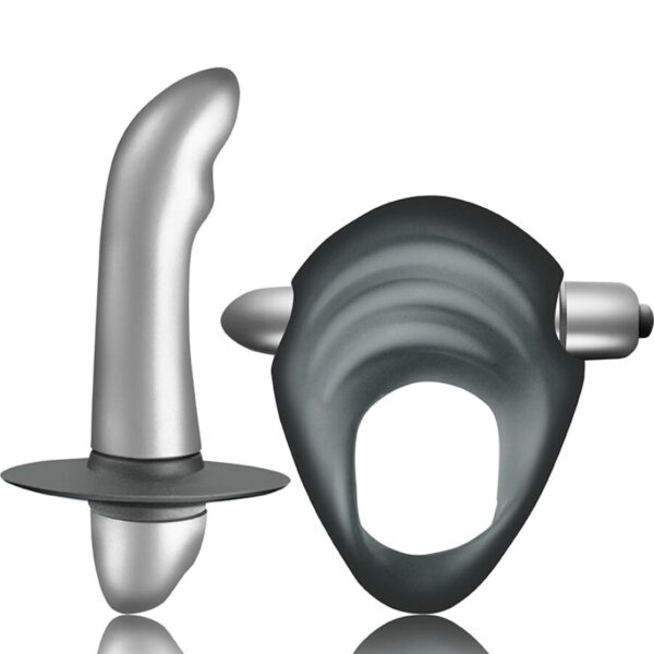 Imagen del artículo erótico CLIMAXIMUM - ENTICE KIT ANILLO PARA PENE + VIBRADOR PRÓSTATA PRINCIPIANTES de CLIMAXIMUM en la sección JUGUETES BIENESTAR |Kits juguetes sexuales de Millenial Sexshop.