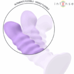 INTENSE - BRENDA VIBRADOR TALLA M DISEÑO EN ESPIRAL 10 VIBRACIONES MORADO CONTROL REMOTO - Imagen 6