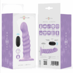 INTENSE - BRENDA VIBRADOR TALLA M DISEÑO EN ESPIRAL 10 VIBRACIONES MORADO CONTROL REMOTO - Imagen 7