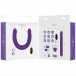 INTENSE - GUNTER DILDO DOBLE VIBRADOR 40 CM MORADO CONTROL REMOTO - Imagen 6