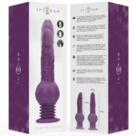 INTENSE - TATUM VIBRADOR MULTIFUNCIÓN CON VIBRACIÓN UP AND DOWN 24 CM MORADO - Imagen 8