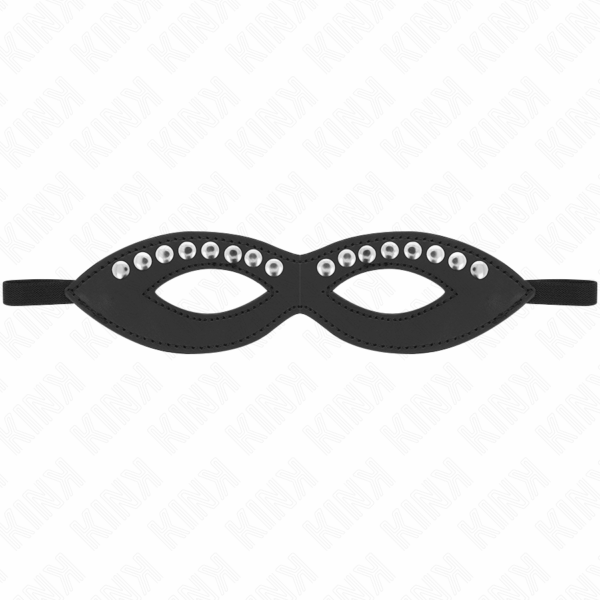 Imagen del artículo erótico KINK - ANTIFAZ PARA OJOS CON MINI REMACHES MODELO 1 20.5 x 5.5 CM de KINK MASKED ALLURE en la sección BDSM & BONDAGE |Bondage|Antifaces de Millenial Sexshop.