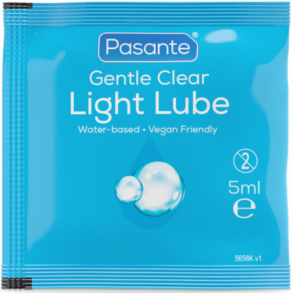 Imagen del artículo erótico PASANTE - LIGHT LUBRICANTE BASE AGUA 5 ML de PASANTE en la sección DROGUERÍA |Lubricantes|Base Agua de Millenial Sexshop.