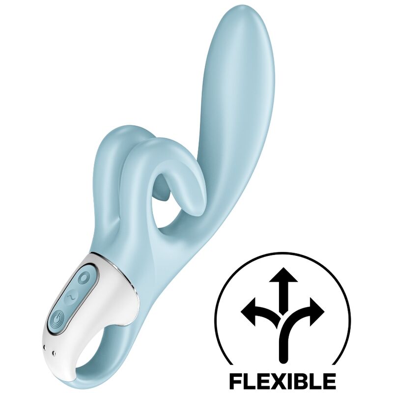 Imagen del artículo erótico SATISFYER - TOUCH ME VIBRADOR RABBIT AZUL de SATISFYER VIBRATOR en la sección JUGUETES BIENESTAR |Vibradores|Vibradores Rabbit de Millenial Sexshop.