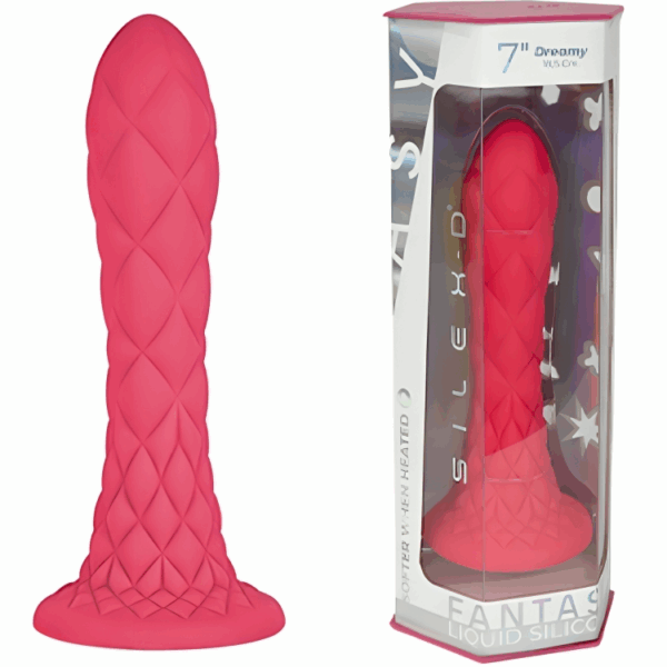 Imagen del artículo erótico SILEXD - DREAMY DILDO FANTASY SILICONA LIQUIDA TERMOREACTIVO FUCSIA 18.5 CM de SILEXD en la sección JUGUETES BIENESTAR |Dildos sin Vibración de Millenial Sexshop.