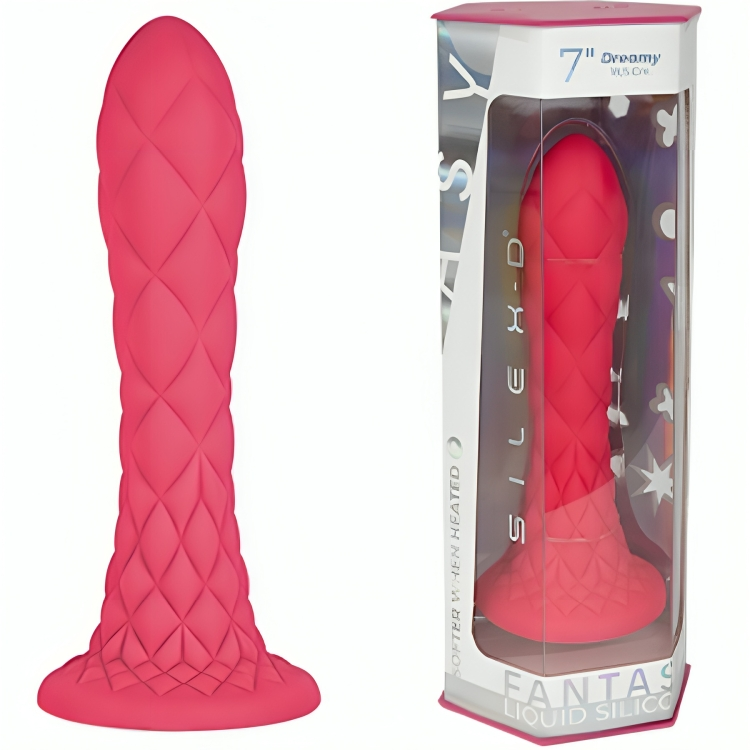 Imagen del artículo erótico SILEXD - DREAMY DILDO FANTASY SILICONA LIQUIDA TERMOREACTIVO FUCSIA 18.5 CM de SILEXD en la sección JUGUETES BIENESTAR |Dildos sin Vibración de Millenial Sexshop.