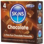 SKINS - PRESERVATIVOS PREMIUM SABOR CHOCOLATE PACK 4 - Imagen 2