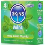SKINS - PRESERVATIVOS PREMIUM SABOR MENTA PACK 4 - Imagen 2
