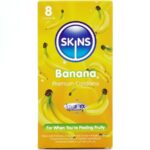 Imagen del artículo erótico SKINS - PRESERVATIVOS PREMIUM SABOR PLÁTANO PACK 8 de SKINS en la sección PRESERVATIVOS |Sabores de Millenial Sexshop.