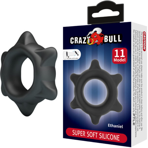 Imagen del artículo erótico CRAZY BULL - ETHANIEL ANILLO SILICONA MODELO 11 de CRAZY BULL en la sección JUGUETES BIENESTAR |Juguetes para Hombres|Accesorios para el pene|Anillos Pene|Anillos sin vibración de Millenial Sexshop.