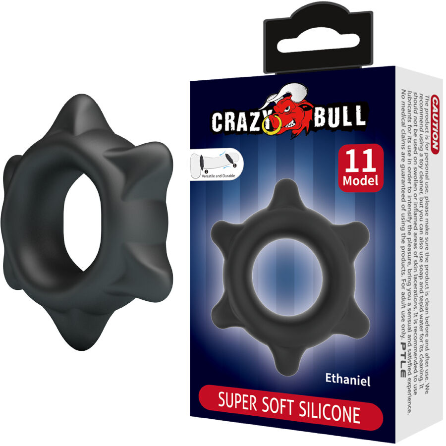 CRAZY BULL - ETHANIEL ANILLO SILICONA MODELO 11-MillenialSexshop-CRAZY BULL Imagen del artículo erótico CRAZY BULL - ETHANIEL ANILLO SILICONA MODELO 11 de CRAZY BULL en la sección JUGUETES BIENESTAR |Juguetes para Hombres|Accesorios para el pene|Anillos Pene|Anillos sin vibración de Millenial Sexshop.