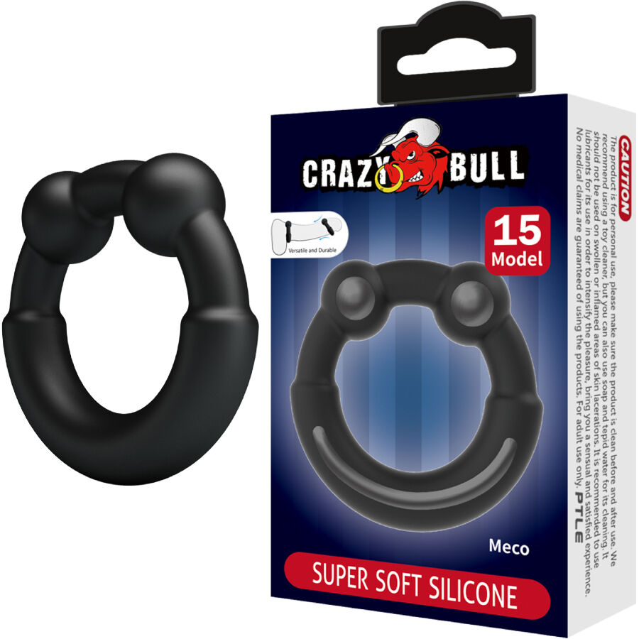 CRAZY BULL - MECO ANILLO SILICONA MODELO 15-MillenialSexshop-CRAZY BULL Imagen del artículo erótico CRAZY BULL - MECO ANILLO SILICONA MODELO 15 de CRAZY BULL en la sección JUGUETES BIENESTAR |Juguetes para Hombres|Accesorios para el pene|Anillos Pene|Anillos sin vibración de Millenial Sexshop.