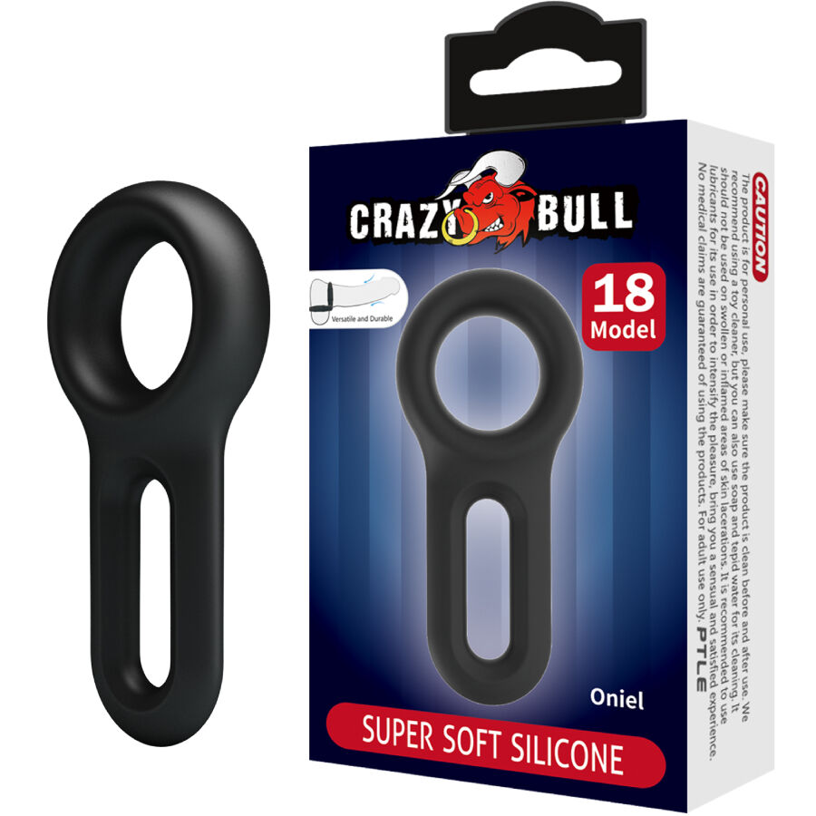 Imagen del artículo erótico CRAZY BULL - ONIEL ANILLO SILICONA MODELO 18 de CRAZY BULL en la sección JUGUETES BIENESTAR |Juguetes para Hombres|Accesorios para el pene|Anillos Pene|Anillos sin vibración de Millenial Sexshop.