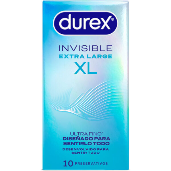 Imagen del artículo erótico DUREX - PRESERVATIVOS INVISIBLE XL 10 UNIDADES de DUREX CONDOMS en la sección PRESERVATIVOS |Todas las tallas|Tamaño XL (Grandes) de Millenial Sexshop.
