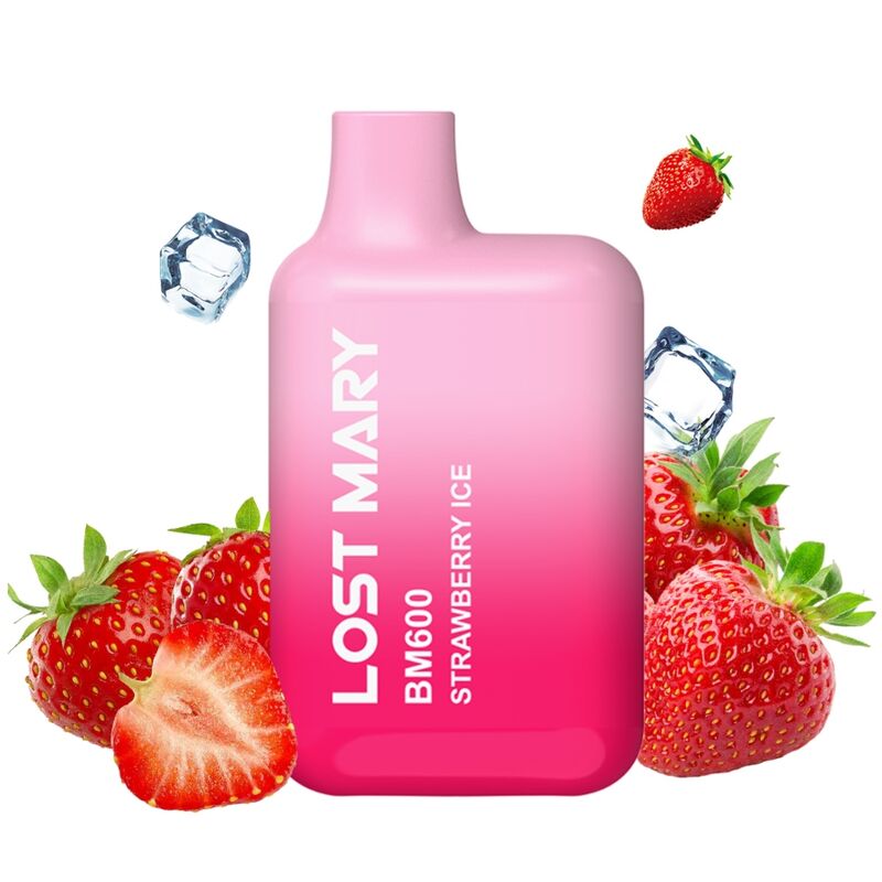 Imagen del artículo erótico LOST MARY - BM600 VAPER NICOTINA 2% DESECHABLE SABOR FRESA HELADA de LOST MARY en la sección ARTÍCULOS VARIOS|Vapeadores de Millenial Sexshop.