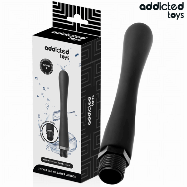 Imagen del artículo erótico ADDICTED TOYS - LIMPIADOR ANAL CON ADAPTADOR UNIVERSAL MODELO 4 de ADDICTED TOYS en la sección JUGUETES BIENESTAR |Anal|Ducha Anal de Millenial Sexshop.