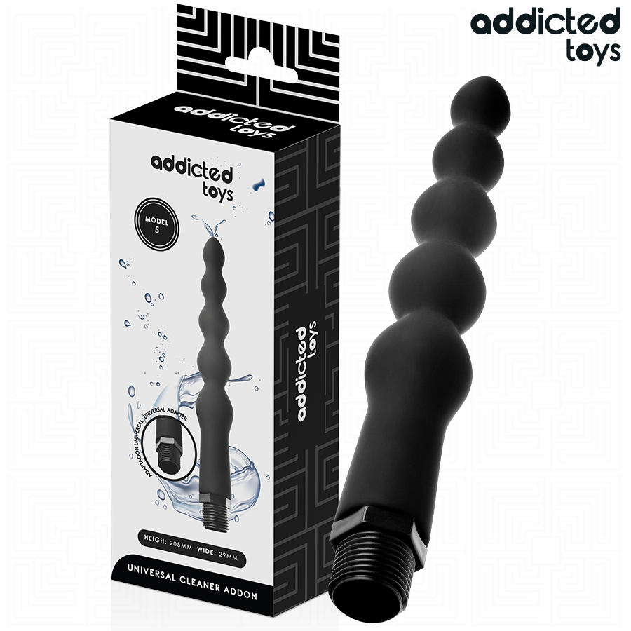 ADDICTED TOYS - LIMPIADOR ANAL CON ADAPTADOR UNIVERSAL MODELO 5-MillenialSexshop-ADDICTED TOYS Imagen del artículo erótico ADDICTED TOYS - LIMPIADOR ANAL CON ADAPTADOR UNIVERSAL MODELO 5 de ADDICTED TOYS en la sección JUGUETES BIENESTAR |Anal|Ducha Anal de Millenial Sexshop.