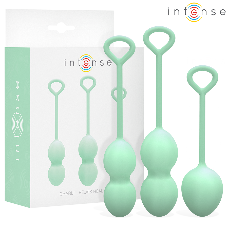 INTENSE - CHARLI KIT BOLAS KEGEL JADE-MillenialSexshop-INTENSE HEALTH & FUN Imagen del artículo erótico INTENSE - CHARLI KIT BOLAS KEGEL JADE de INTENSE HEALTH & FUN en la sección JUGUETES BIENESTAR |Juguetes para Mujeres|Bolas Chinas|Bolas Silicona de Millenial Sexshop.