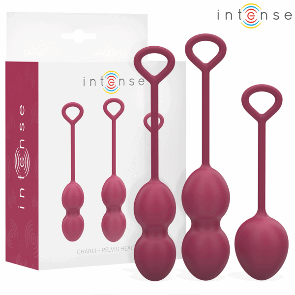 Imagen del artículo erótico INTENSE - CHARLI KIT BOLAS KEGEL VIOLET de INTENSE HEALTH & FUN en la sección JUGUETES BIENESTAR |Juguetes para Mujeres|Bolas Chinas|Bolas Silicona de Millenial Sexshop.