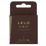 LELO HEX CONDOMS RESPECT XL 3 PACK - Imagen 2