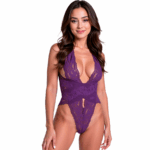 Imagen del artículo erótico PASSION - VELMORE BODY VIOLETA S/M de PASSION WOMAN TEDDIES en la sección MODA & LENCERÍA|Lencería Mujer|Lencería Sexy|Bodys de Millenial Sexshop.