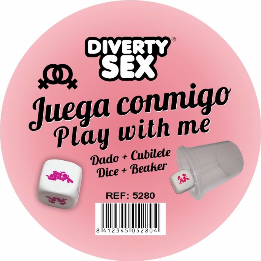 Imagen del artículo erótico DIABLO PICANTE - DADO DURO BLANCO POSTURAS CHICAS CON CUBILETE de DIABLO PICANTE en la sección JUEGOS |Juego de Dados de Millenial Sexshop.