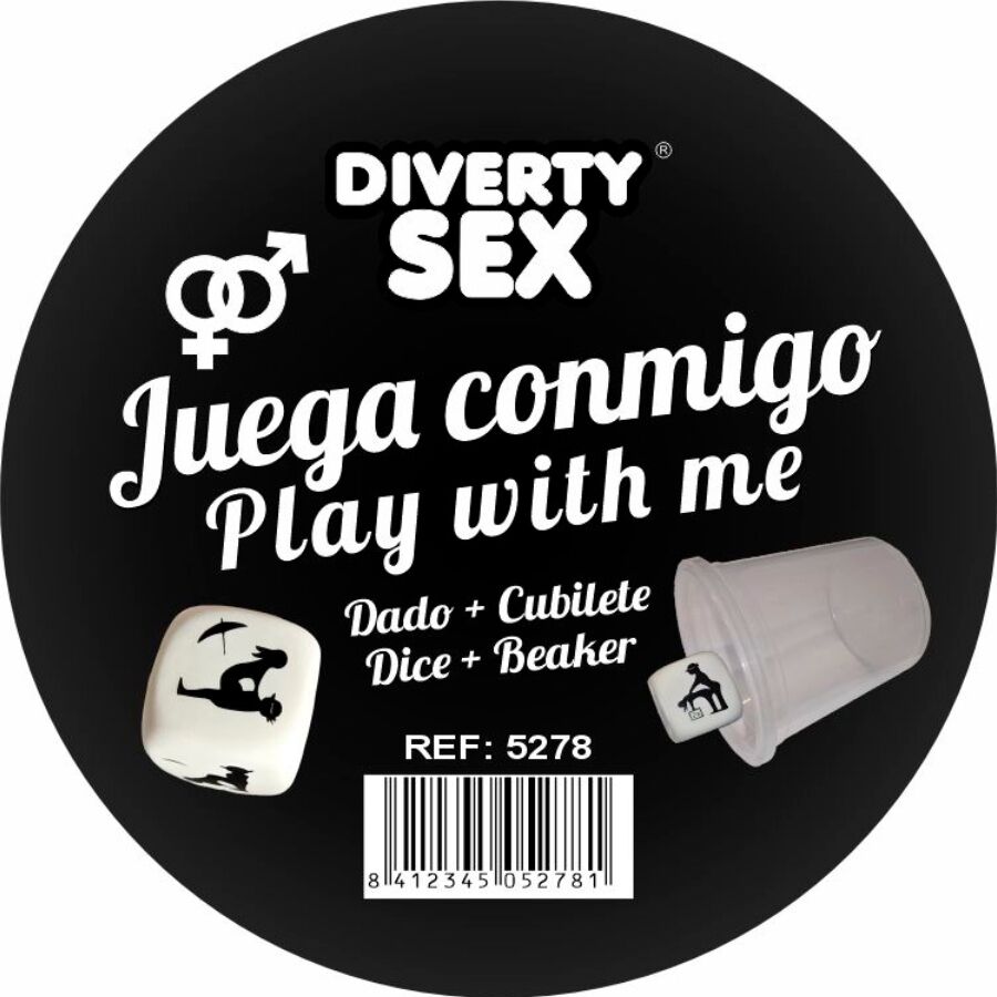 Imagen del artículo erótico DIABLO PICANTE - DADO DURO BLANCO POSTURAS HETERO CON CUBILETE de DIABLO PICANTE en la sección JUEGOS |Juego de Dados de Millenial Sexshop.