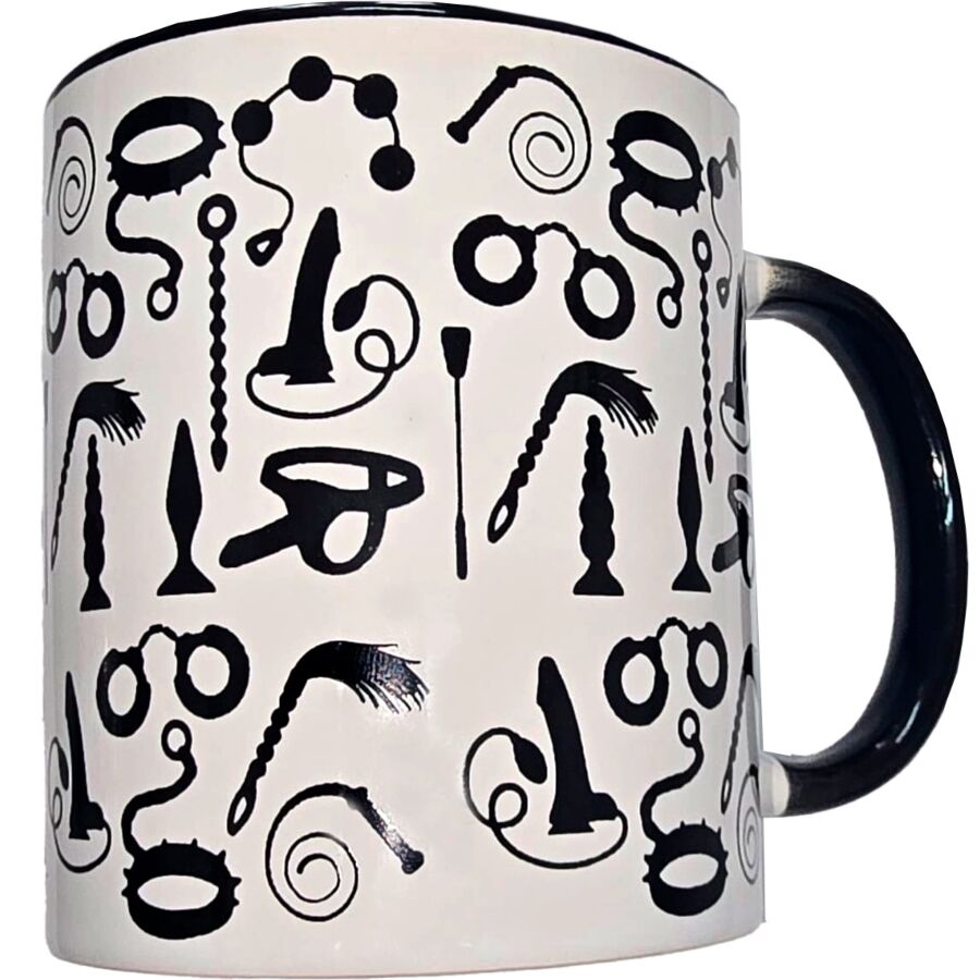 DIABLO PICANTE - TAZA BLANCA BONDAGE & ASA NEGRA 370 ML-MillenialSexshop-DIABLO PICANTE Imagen del artículo erótico DIABLO PICANTE - TAZA BLANCA BONDAGE & ASA NEGRA 370 ML de DIABLO PICANTE en la sección ARTÍCULOS VARIOS|Articulos divertidos|Complementos de Millenial Sexshop.