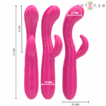 INTENSE - AMARA VIBRADOR CON LENGUA ESTIMULADORA 10 VIBRACIONES ROSA - Imagen 2