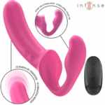 Imagen del artículo erótico INTENSE - AMY VIBRADOR DOBLE 20 CM ROSA CONTROL REMOTO de INTENSE FUN en la sección JUGUETES BIENESTAR |Vibradores|Vibradores Punto G de Millenial Sexshop.