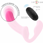 INTENSE - AMY VIBRADOR DOBLE 20 CM ROSA CONTROL REMOTO - Imagen 4