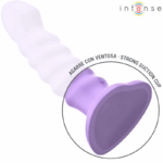 INTENSE - BRENDA VIBRADOR TALLA M DISEÑO EN ESPIRAL 10 VIBRACIONES MORADO CONTROL REMOTO - Imagen 4