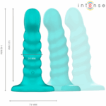 INTENSE - BUFFY VIBRADOR TALLA S DISEÑO EN ESPIRAL 10 VIBRACIONES AZUL CONTROL REMOTO - Imagen 2