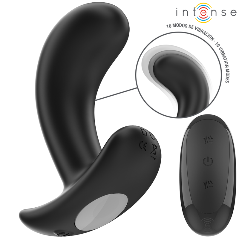 Imagen del artículo erótico INTENSE - CHANDLER PLUG ANAL 10 VIBRACIONES NEGRO CONTROL REMOTO de INTENSE ANAL TOYS en la sección JUGUETES BIENESTAR |Anal|Plugs Anales de Millenial Sexshop.