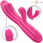 Imagen del artículo erótico INTENSE - IVY VIBRADOR FLEXIBLE 10 VIBRACIONES CON LENGUA ESTIMULADORA ROSA de INTENSE FUN en la sección JUGUETES BIENESTAR |Vibradores|Vibradores HI-TECH de Millenial Sexshop.