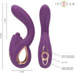 INTENSE - LALI VIBRADOR PUNTO G MULTIFUNCIÓN ESTIMULACIÓN & EMPUJE & VIBRACIÓN MORADO - Imagen 5