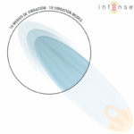 INTENSE - MIKE BALA VIBRADORA 10 VIBRACIONES AZUL - Imagen 2