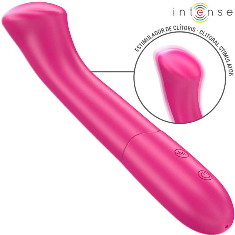 Imagen del artículo erótico INTENSE - PATY VIBRADOR 19 CM FLEXIBLE 10 VIBRACIONES MODELO 2 ROSA de INTENSE FUN en la sección JUGUETES BIENESTAR |Vibradores|Vibradores Clasicos anales o vaginales de Millenial Sexshop.