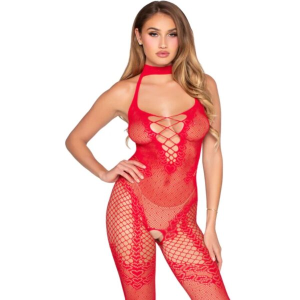 Imagen del artículo erótico LEG AVENUE - 89336 BODYSTOCKING SIN ENTREPIERNA ROJO - TALLA ÚNICA de LEG AVENUE BODYSTOCKINGS en la sección MODA & LENCERÍA|Lencería Mujer|Lencería Picante|Bodystocking de Millenial Sexshop.