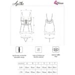 LIVCO CORSETTI FASHION - AGETHE LC 90607 CAMISA + TANGA + GORRO NAVIDEÑO L/XL - Imagen 6