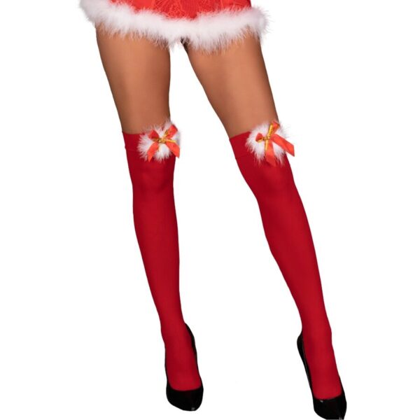 Imagen del artículo erótico LIVCO CORSETTI FASHION - CILLA LC 17147 MEDIAS NAVIDEÑAS ROJA S/L de LIVCO CORSETTI STOCKINGS en la sección MODA & LENCERÍA|Lencería Mujer|Lencería Sexy|Medias de Millenial Sexshop.