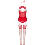 LIVCO CORSETTI FASHION - LIMPID SNOWFLAKES LC 90604 BODY + MEDIAS + DIADEMA NAVIDEÑA L/XL - Imagen 3