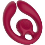 Imagen del artículo erótico SNAIL VIBE - GIZI DÚO ESTIMULADOR DE PAREJAS CONTROL REMOTO BURDEOS de SNAIL VIBE en la sección JUGUETES BIENESTAR |Vibradores|Vibrador Parejas U de Millenial Sexshop.