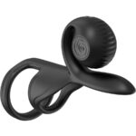 Imagen del artículo erótico SNAIL VIBE - JOVI ANILLO DE PAREJA CONTROL REMOTO NEGRO de SNAIL VIBE en la sección JUGUETES BIENESTAR |Juguetes para Hombres|Accesorios para el pene|Anillos Pene|Anillos con Vibración de Millenial Sexshop.