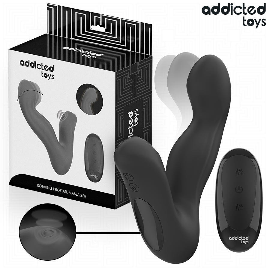 Imagen del artículo erótico ADDICTED TOYS - MASAJEADOR PROSTÁTICO OSCILANTE CON MODO PULSACIONES CONTROL REMOTO de ADDICTED TOYS en la sección JUGUETES BIENESTAR |Anal|Especial Prostáticos de Millenial Sexshop.