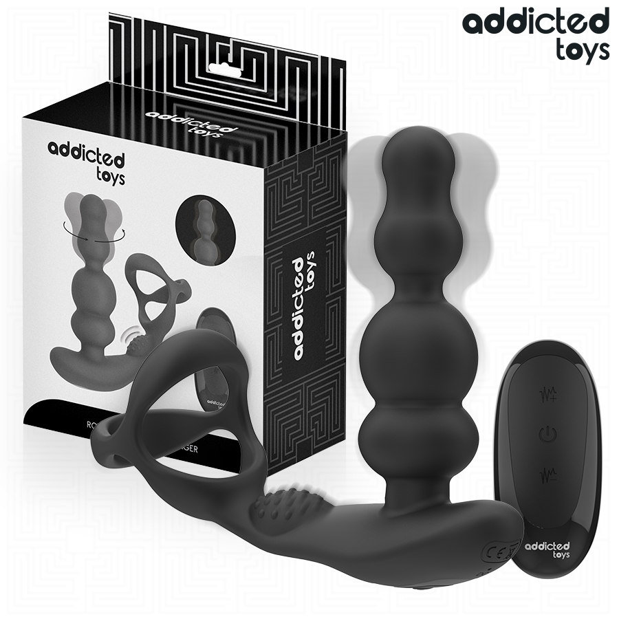 Imagen del artículo erótico ADDICTED TOYS - MASAJEADOR PROSTÁTICO ROTATORIO CONTROL REMOTO de ADDICTED TOYS en la sección JUGUETES BIENESTAR |Anal|Especial Prostáticos de Millenial Sexshop.