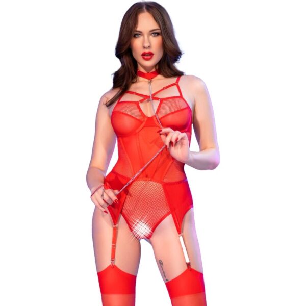 Imagen del artículo erótico CHILIROSE - CR 4879 BODY CROTCHLESS ROJO M de CHILIROSE BODIES en la sección MODA & LENCERÍA|Lencería Mujer|Lencería Picante|Bodys sin entrepierna de Millenial Sexshop.